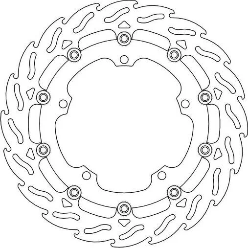 Flame Series Floating Rotor Black