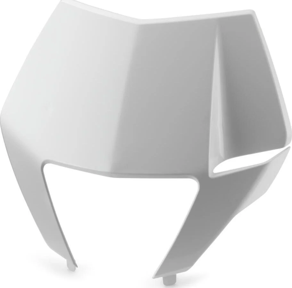 HEADLIGHT MASK TOP PART WHITE