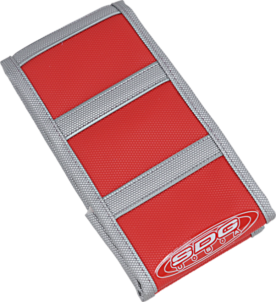 6-rib Gripper Seat Cover Gray, Red, 1, nordicamoto.ro