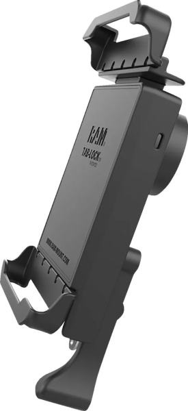 Tab-lock Spring Loaded Holder Black-0