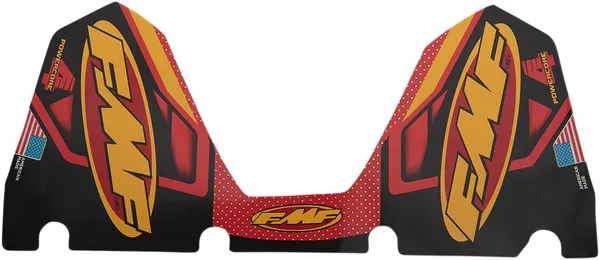 Fmf Exhaust Replacement Decal Black, Red, Yellow