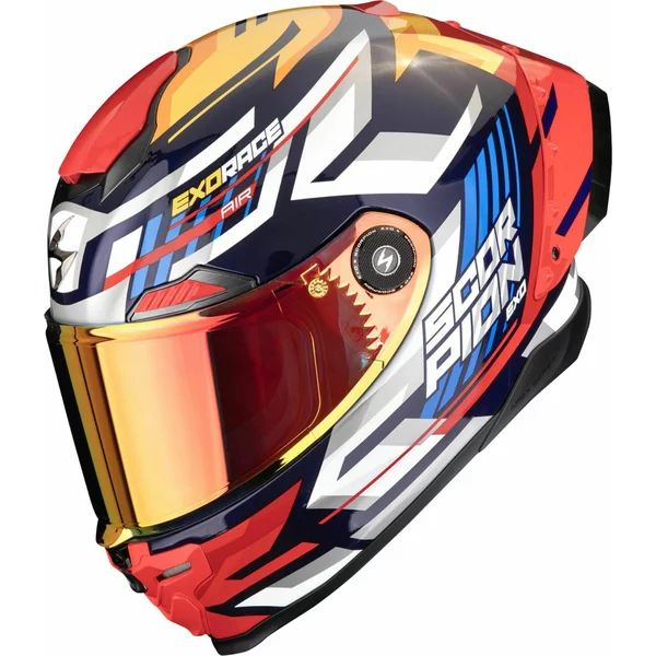 Casca integrala sport SCORPION EXO-RACE AIR KOBRA XL Albastru mat/Galben fluo, 7, nordicamoto.ro