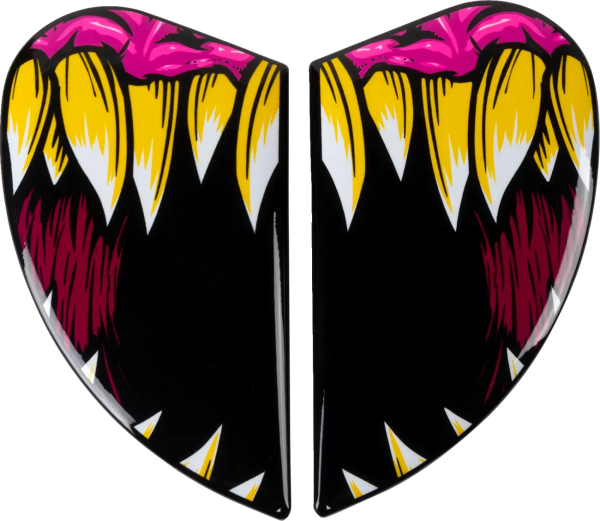 Placi laterale viziera Casca Icon Airform Black/Red/Yellow