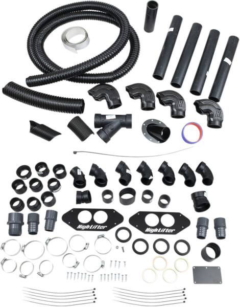 Atv Snorkel Kit Black, Silver, 1, nordicamoto.ro