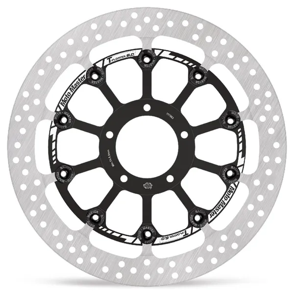 Halo Series Floating Rotor Black, Silver, Stainless Steel-1