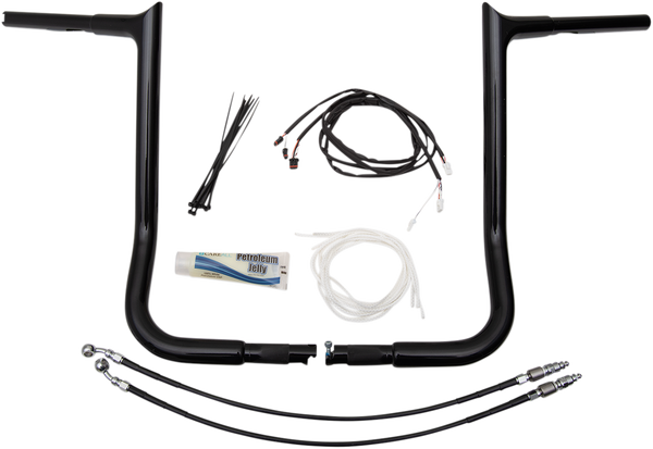 1-1/4(r) Ez Install Pointed Top Handlebar Kit Black, 3, nordicamoto.ro