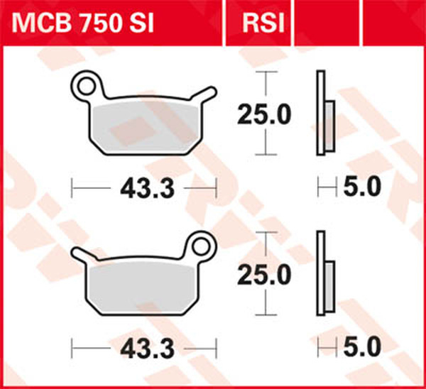 Rsi Series Sindered Off-road Race Brake Pads, 1, nordicamoto.ro