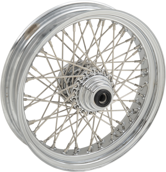Front Wheel 16x3.5 Single-disc 60-spoke Chrome Silver, 1, nordicamoto.ro