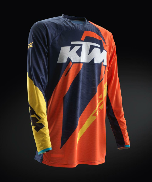 Tricou KTM Gravity-FX Replica Blue/Yellow/Orange-0