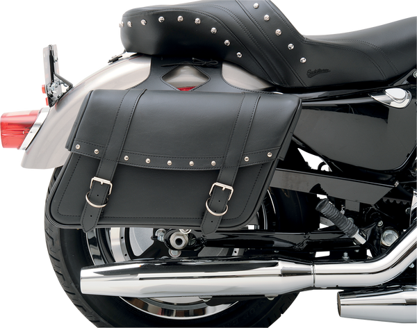 Highwayman Rivet Slant-style Saddlebags Black M, 1, nordicamoto.ro