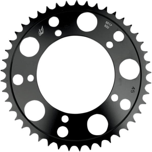 Lightweight Steel Sprocket Black, Zinc, 1, nordicamoto.ro