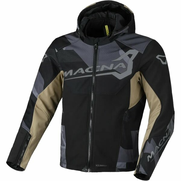 Geaca softshell de vara MACNA ATRACOR DESIGN S Negru/Bej-3