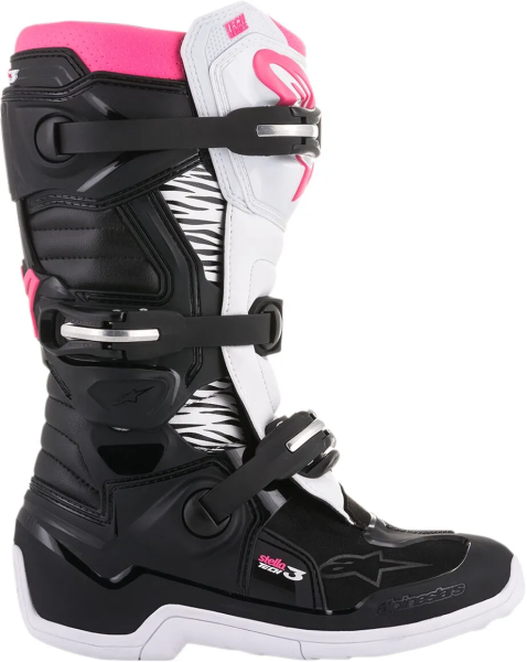 Cizme dama Alpinestar Stella Tech 3 Black White Pink-4
