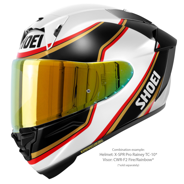 Casca Integrala SHOEI X-SPR PRO RAINEY TC-10 Negru/Auriu/Alb L, 6, nordicamoto.ro