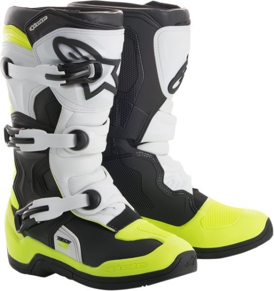 Cizme copii Alpinestars Tech 3S Black/Dark Blue/Pink Fluorescent-3
