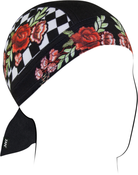 Bandana Zan Headgear SportFlex Flydanna Check Floral