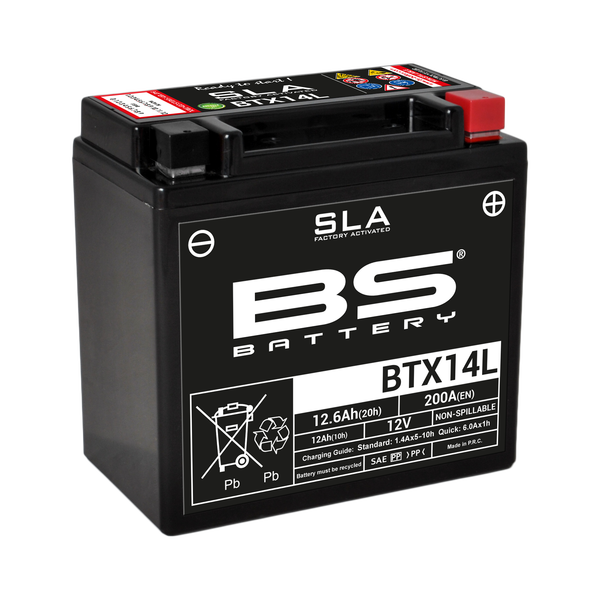 Sla Factory-activated Agm Maintenance-free Batteries Black -0