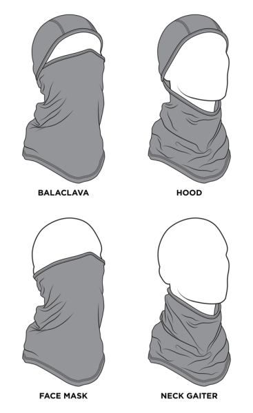 Sportflex® Convertible Balaclava Black, 3, nordicamoto.ro