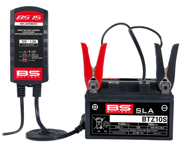 Smart Battery Charger & Maintainer With Reconditioning Function Black-9