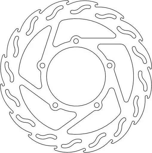 Seria Flame cu rotor fix, argintiu, oțel inoxidabil, 1, nordicamoto.ro