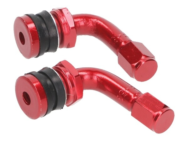 Tire Valve Set 90° Red, 1, nordicamoto.ro