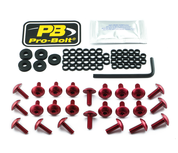 Fairing Bolt Kit For Kawasaki Red, 1, nordicamoto.ro
