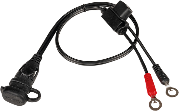 1/4(r) Eyelet Battery Connection Lead Black, 1, nordicamoto.ro