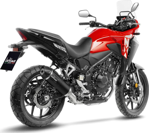 Tobă de eșapament LeoVince LV One Evo Black Edition Slip-On pentru Honda NX500, 3, nordicamoto.ro