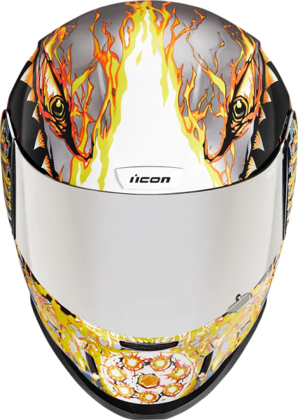 Casca Icon Airform™ Warthog Black/Orange/Silver/Yellow M, 7, nordicamoto.ro