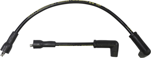 Spark Plug Wire Kit Stainless Steel Core 8.8mm Yellow Black, Yellow, 2, nordicamoto.ro