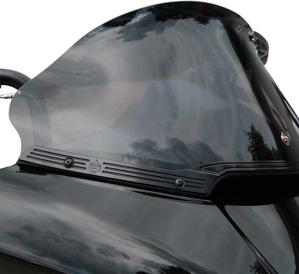 Flare Series Windshield Trim Black, Gloss, 2, nordicamoto.ro