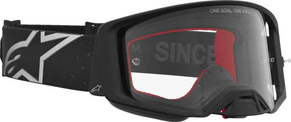 Ochelari Alpinestars Supertech Vesta Negru Mat/Argintiu/Lentila Clara, 3, nordicamoto.ro