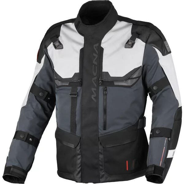 Geaca textil impermeabila touring/adventure MACNA TOUROS M Maro/Gri/Negru, 13, nordicamoto.ro