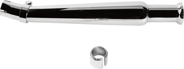 Bell-end Megaphone Muffler Chrome