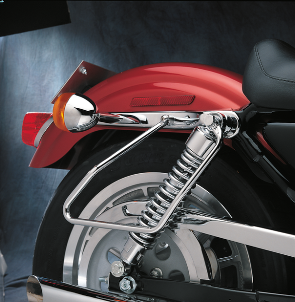 Chrome Saddlebag Support Brackets Silver, 1, nordicamoto.ro