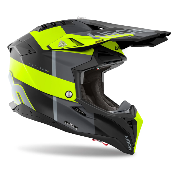 Cască Moto Cross Airoh Aviator 3  Monarch Yellow Matt, 2, nordicamoto.ro