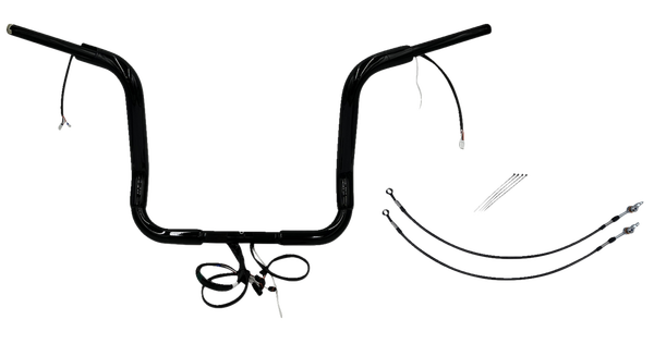 Plug & Play Ez Install 1-1/2(r) Round Top Handlebar Kit Black, 2, nordicamoto.ro
