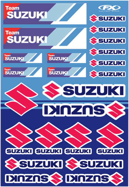 Sticker Sheet Blue, Red, 1, nordicamoto.ro
