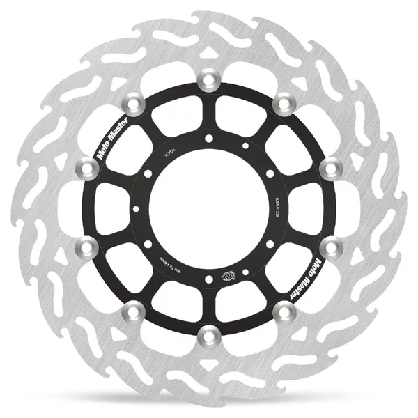 Flame Series Floating Rotor Black, Silver-1