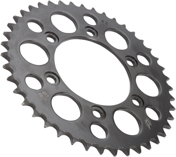 Lightweight Steel Sprocket Black, Zinc, 1, nordicamoto.ro