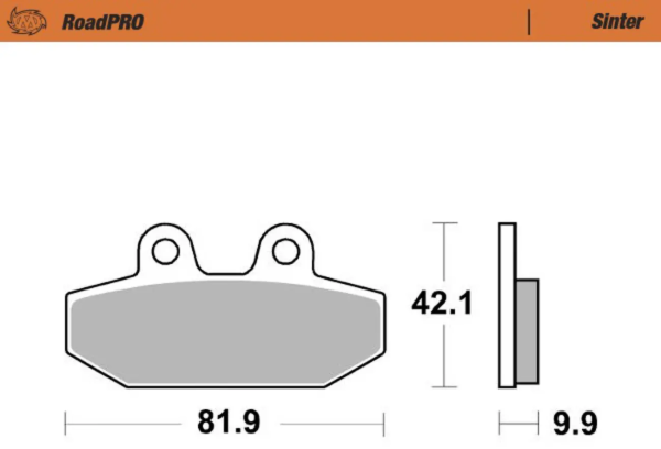 Plăcuțe de frână din metal sinterizat Roadpro, 2, nordicamoto.ro