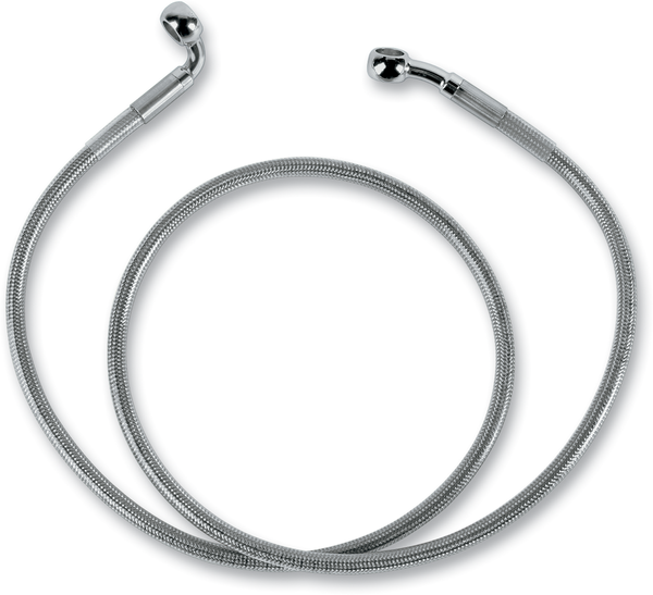Stainless Steel Brake Line Kit Silver, Clear-coated, 2, nordicamoto.ro