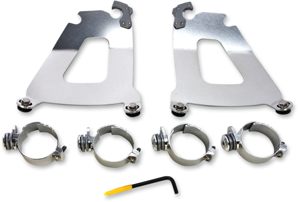 Bullet Fairing Mount Kit Polished, 1, nordicamoto.ro