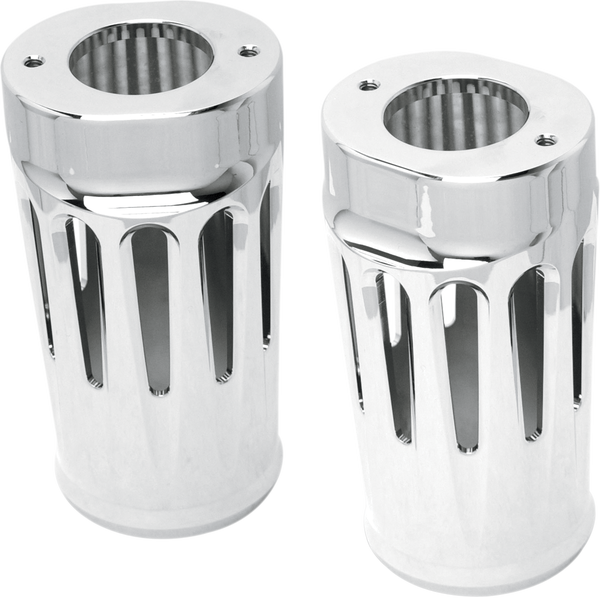 Aluminum Fork Boot Covers Silver, 2, nordicamoto.ro