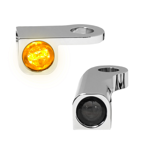 Nano Series Handlebar Turn Signals Chrome, 2, nordicamoto.ro
