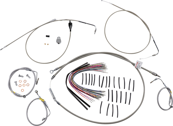 Control Kit For Early Touring Bikes With Bagger Bar Handlebars Silver, 1, nordicamoto.ro