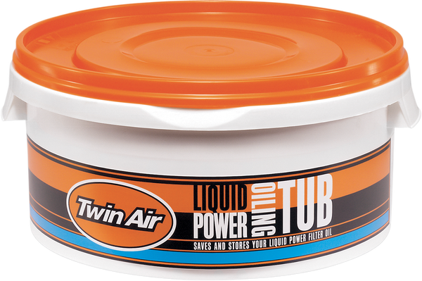 Liquid Power Filter Oil And Oiling Tub Orange, White 