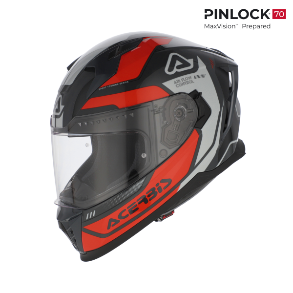 Casca Acerbis X-Way Graphic Orange/Grey-7