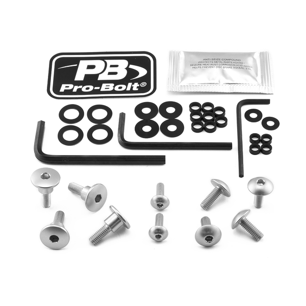 Fairing Bolt Kit For Kawasaki Silver, 1, nordicamoto.ro