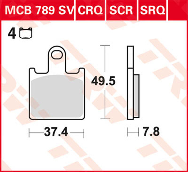 Plăcuțe de frână sinterizate din seria Sv, 1, nordicamoto.ro